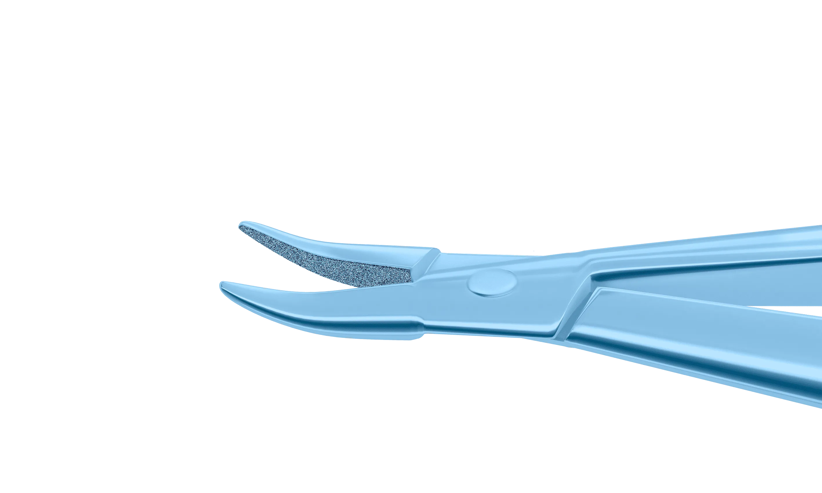 099R 8-025T Barraquer Needle Holder, 8.00 mm Extra Fine Jaws, Curved, without Lock, Small Size, Length 100 mm, Titanium