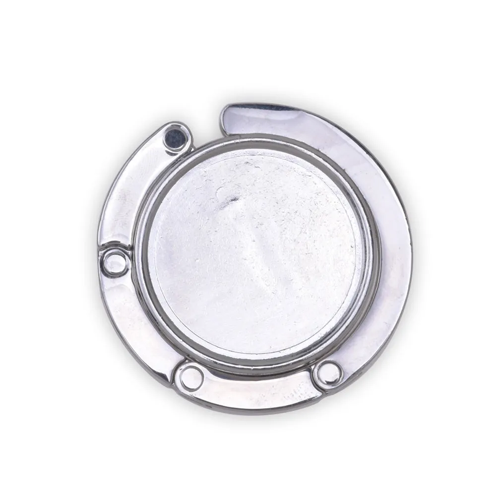 1 Bag Hook Blank - Round Purse Hook - Purse Hook Hanger fit 30mm Round Glass Dome Cabochon Purse or Diaper Bag Hanger - Silver Table Hook