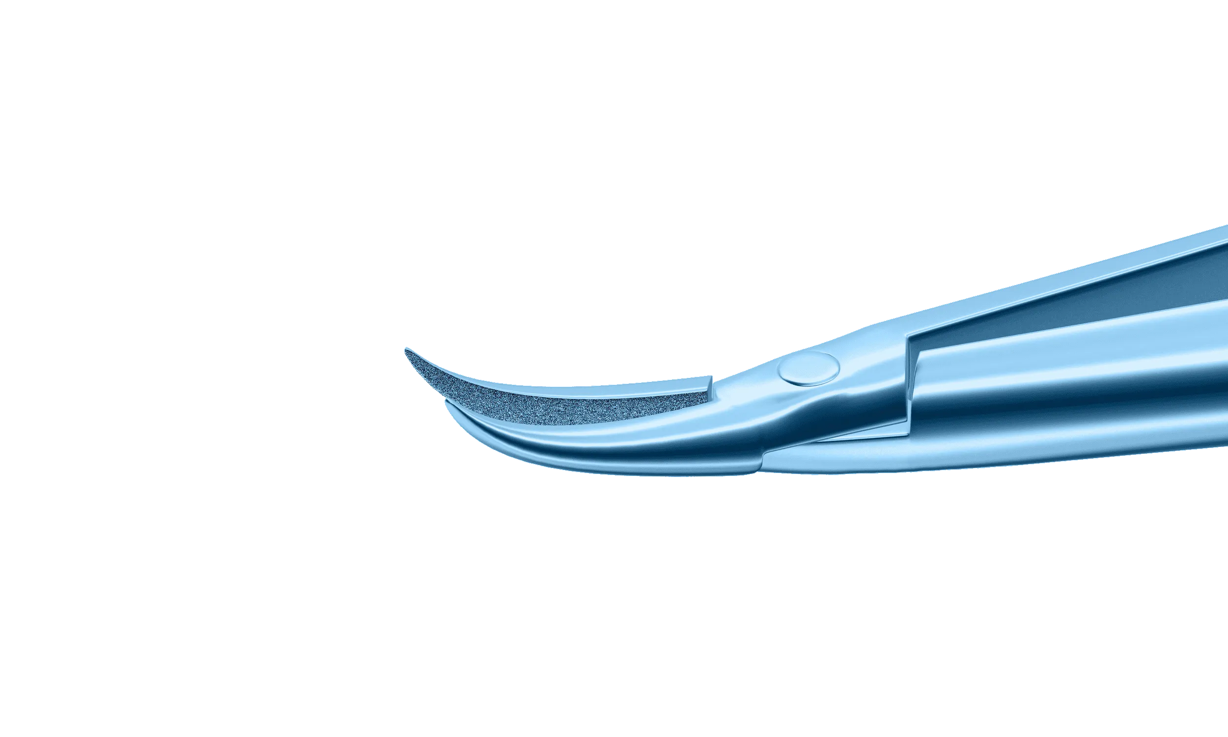 107R 8-041T Barraquer Needle Holder, 12.00 mm Fine Jaws, Curved, without Lock, Medium Size, Length 115 mm, Titanium
