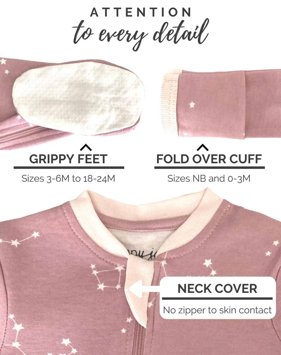2-Zipper Organic Pyjama - Galaxy Love