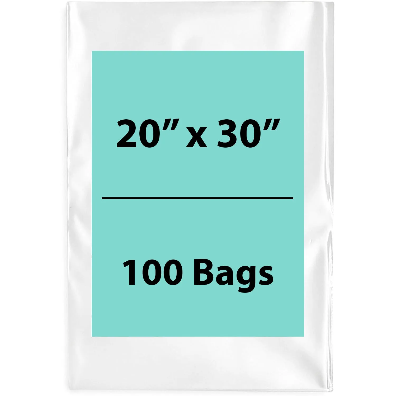 20X30 inches Clear Flat Poly Bags 4Mil Open Top (LDPE)