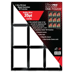 35PT 9-Card Black Border UV ONE-TOUCH Magnetic Holder