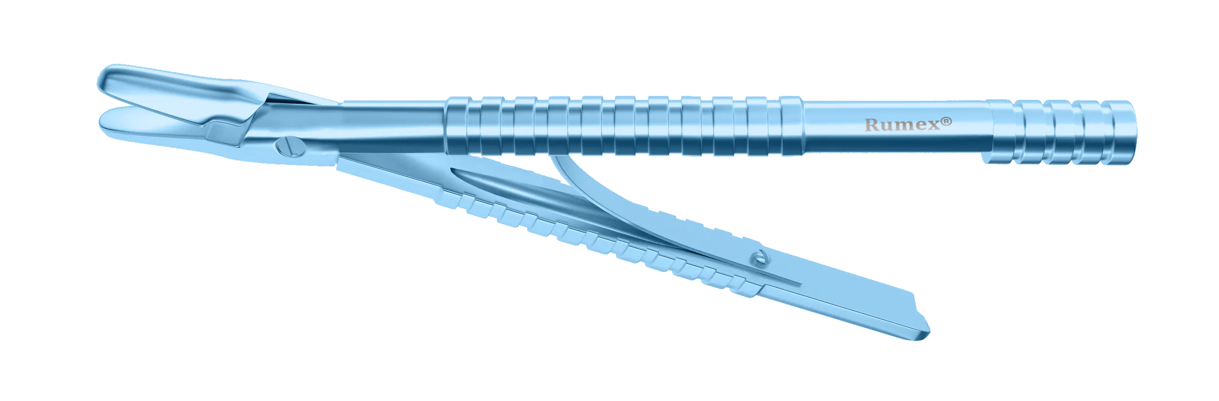 366R 1-010T Blade Holder, Round Handle, with End Lock, Length 95 mm, Titanium