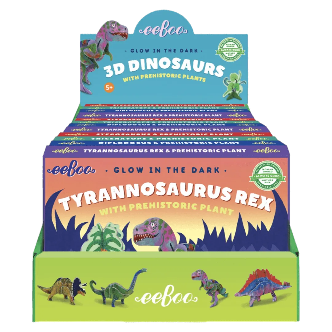 3D Glow in the Dark Dinosaurs