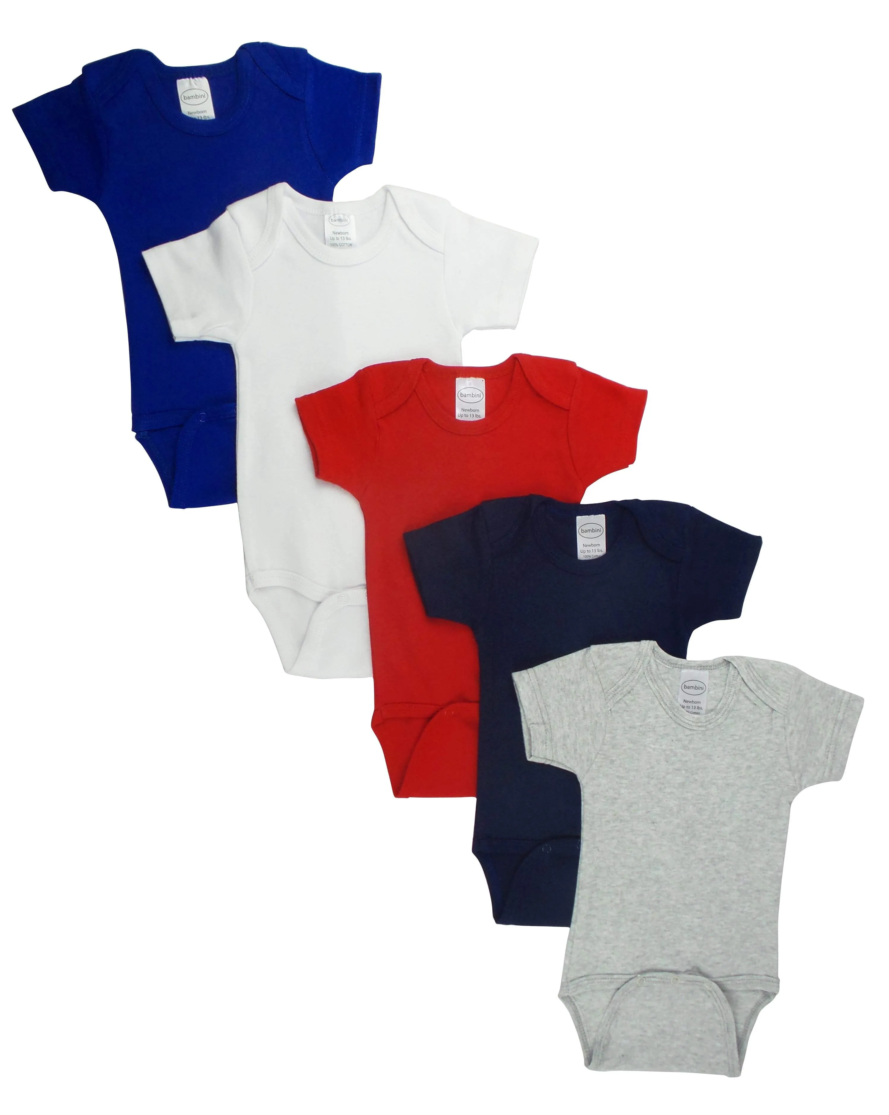 5 Pack Bambini Onesie (NB,S,M,L)