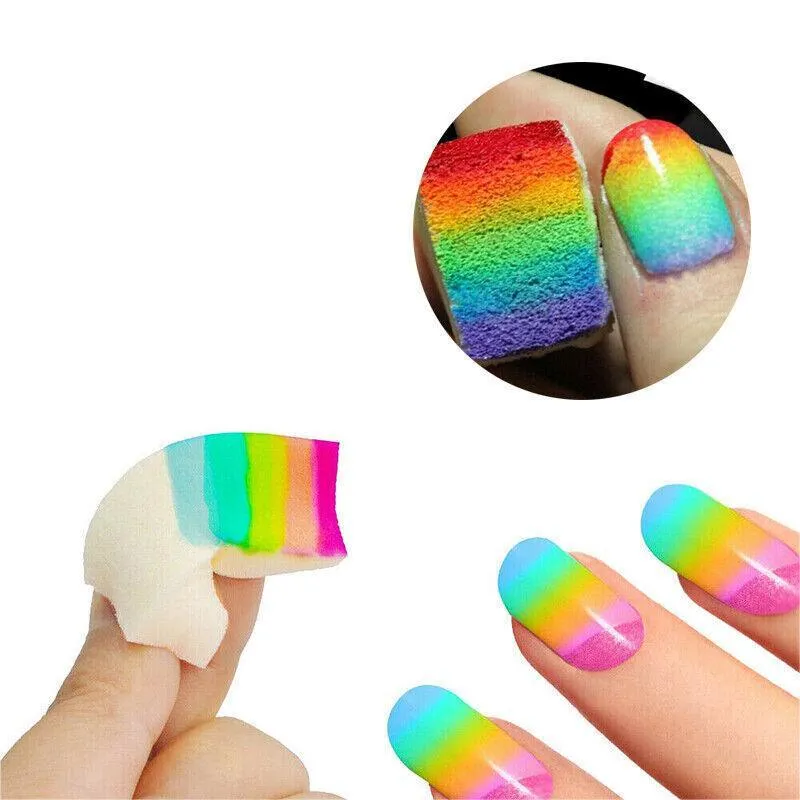 5/10 Makeup Sponge Cosmetic Wedges Nail Art Blend Foundation Contour Facial Puff