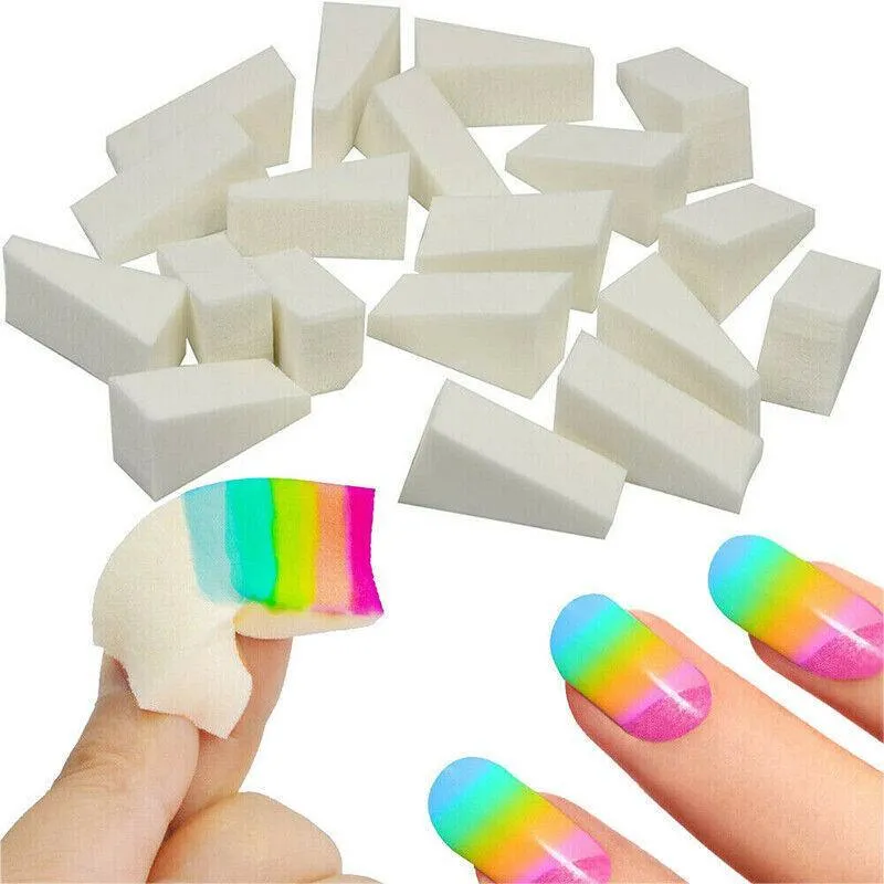 5/10 Makeup Sponge Cosmetic Wedges Nail Art Blend Foundation Contour Facial Puff