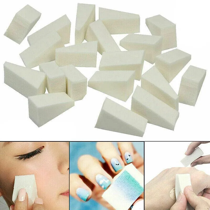5/10 Makeup Sponge Cosmetic Wedges Nail Art Blend Foundation Contour Facial Puff