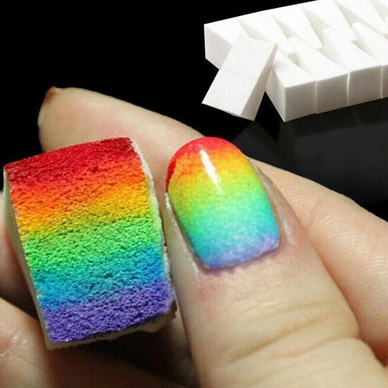 5/10 Makeup Sponge Cosmetic Wedges Nail Art Blend Foundation Contour Facial Puff