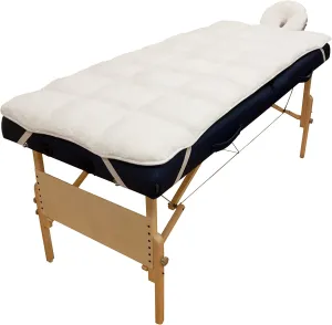Abundance Deluxe Quilted Fleece Massage Table Pad Set. Includes Face Cradle Cover & Table Pad. Microfiber Fleece Is Lint Free, Super Soft & Cushy.