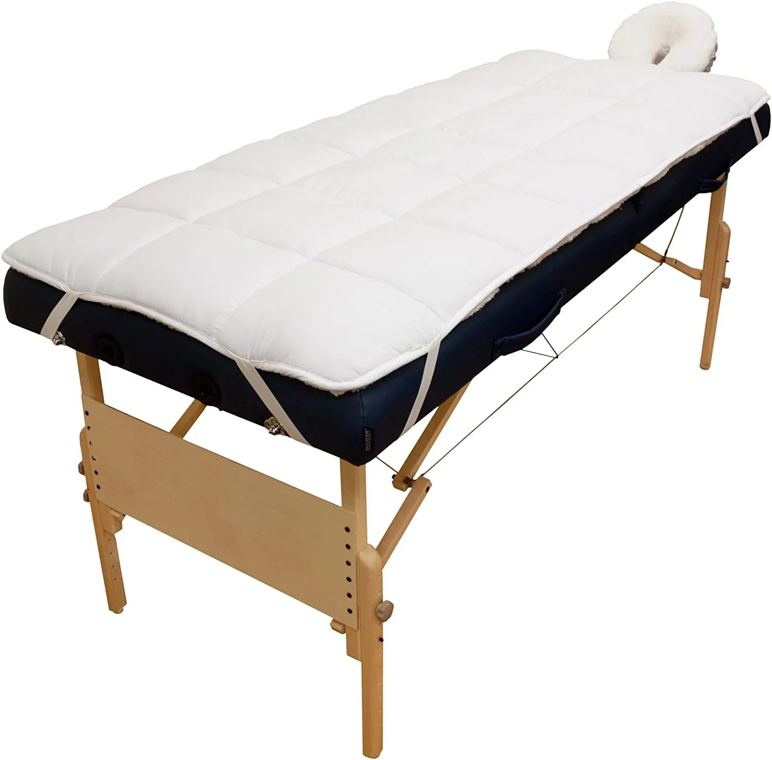 Abundance Deluxe Quilted Fleece Massage Table Pad Set. Includes Face Cradle Cover & Table Pad. Microfiber Fleece Is Lint Free, Super Soft & Cushy.