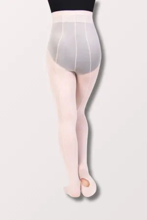 Adult TotalSTRETCH Back Seam Regular Mesh Convertible Tights (A45) - Theatrical Pink