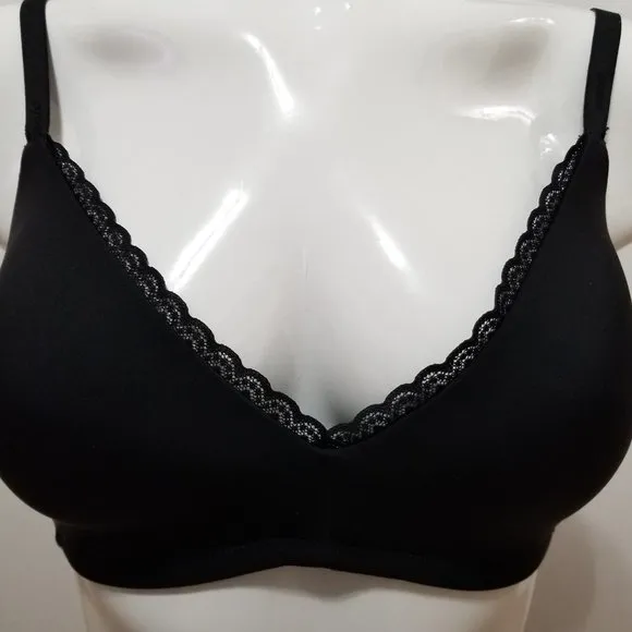Aerie bra 36C NWT Real Happy Wireless floral lace trim racerback convertible