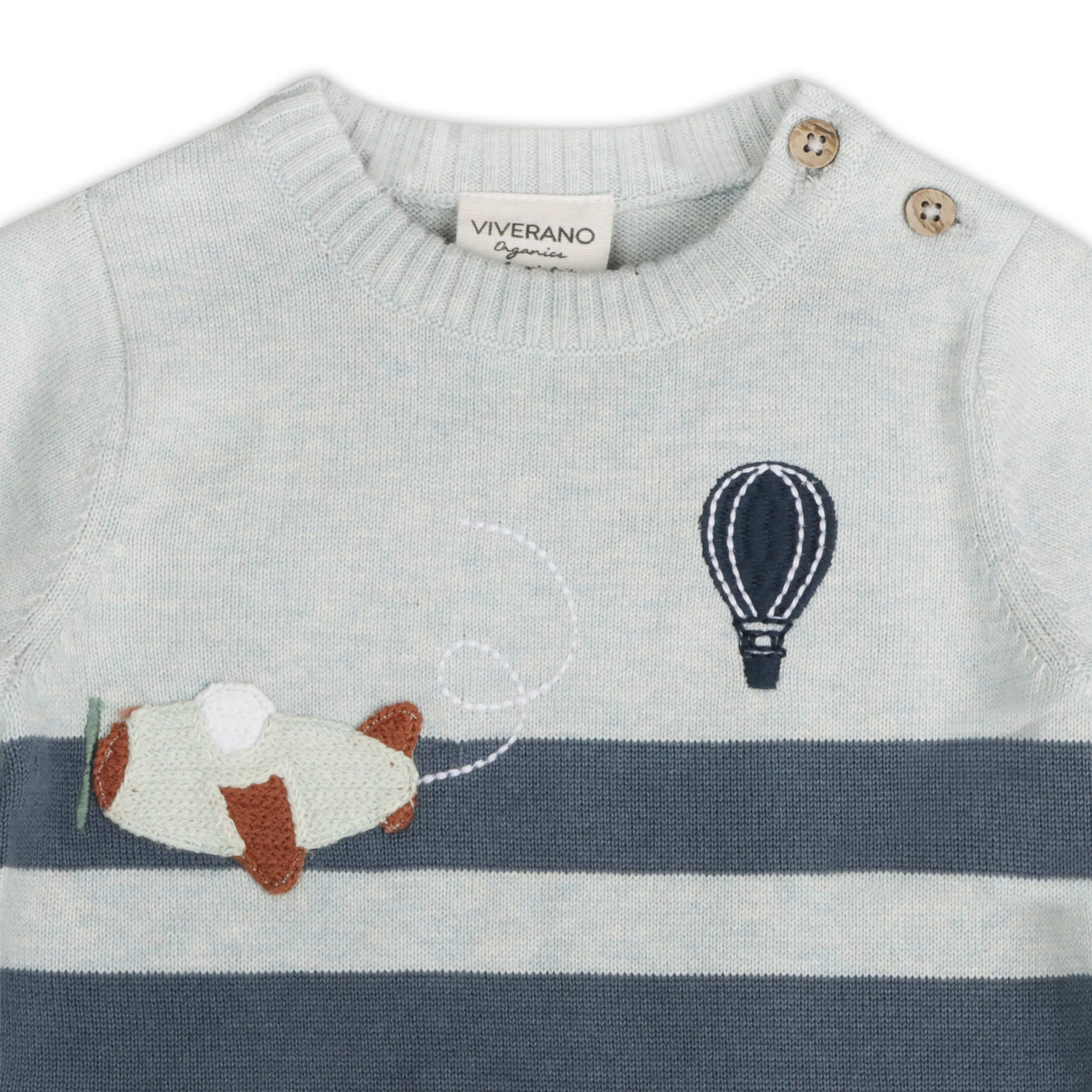 Airplane Knit Baby Romper