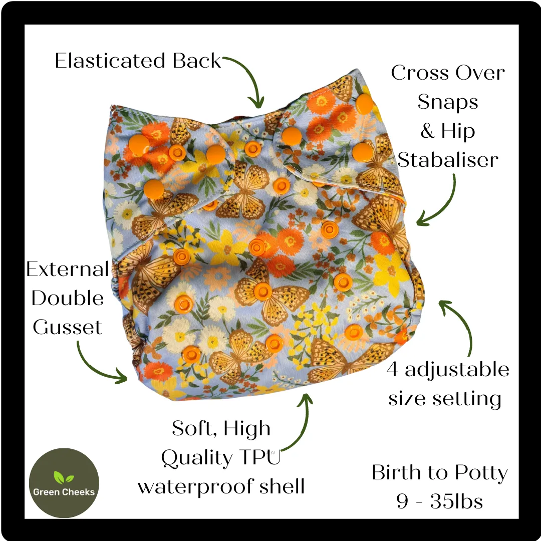 All In Two Part Reusable Cloth Nappy System – Eco-Friendly & Ultra-Absorbent
