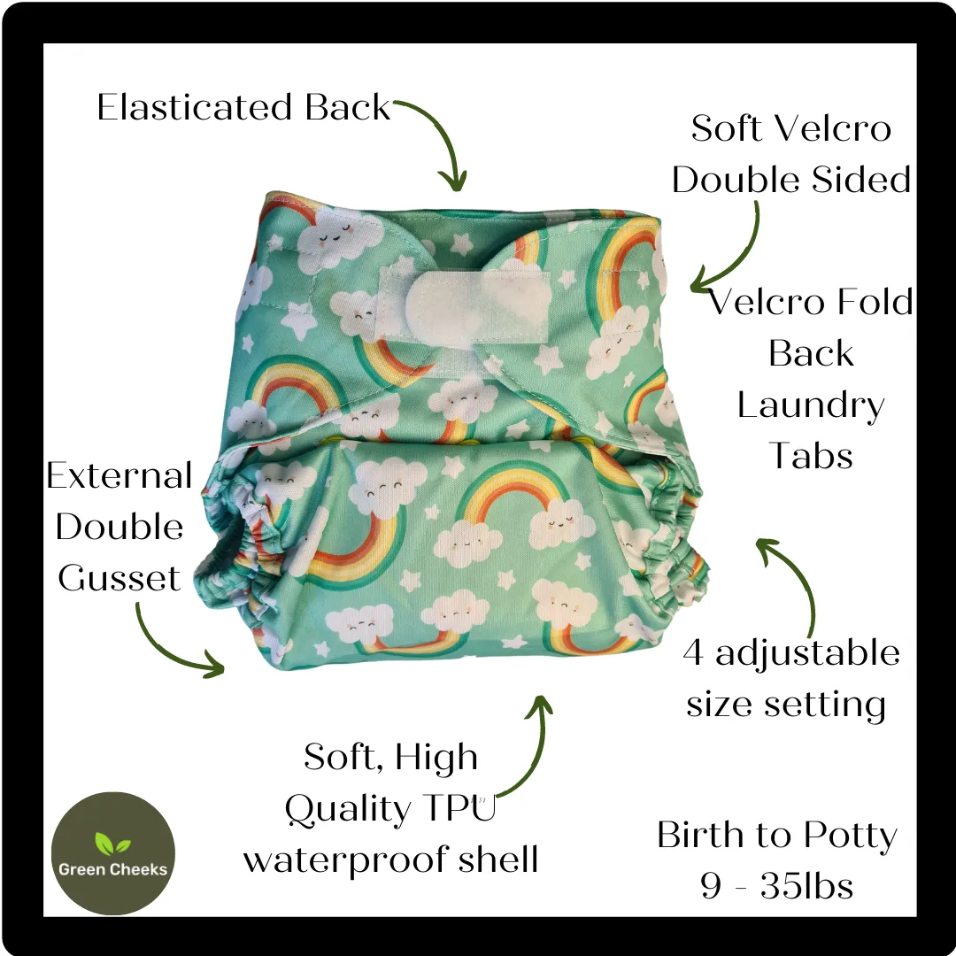 All In Two Part Reusable Cloth Nappy System – Eco-Friendly & Ultra-Absorbent