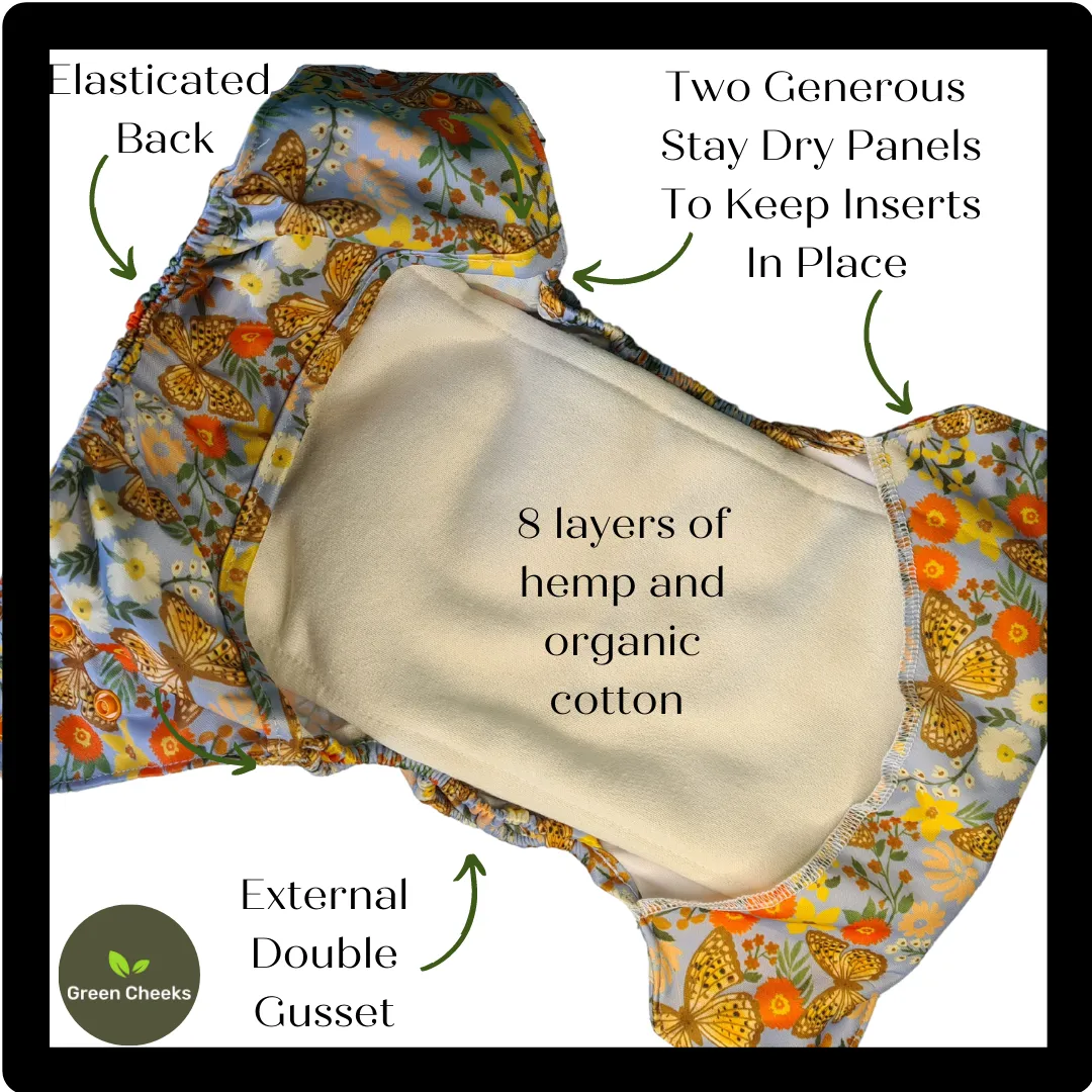 All In Two Part Reusable Cloth Nappy System – Eco-Friendly & Ultra-Absorbent