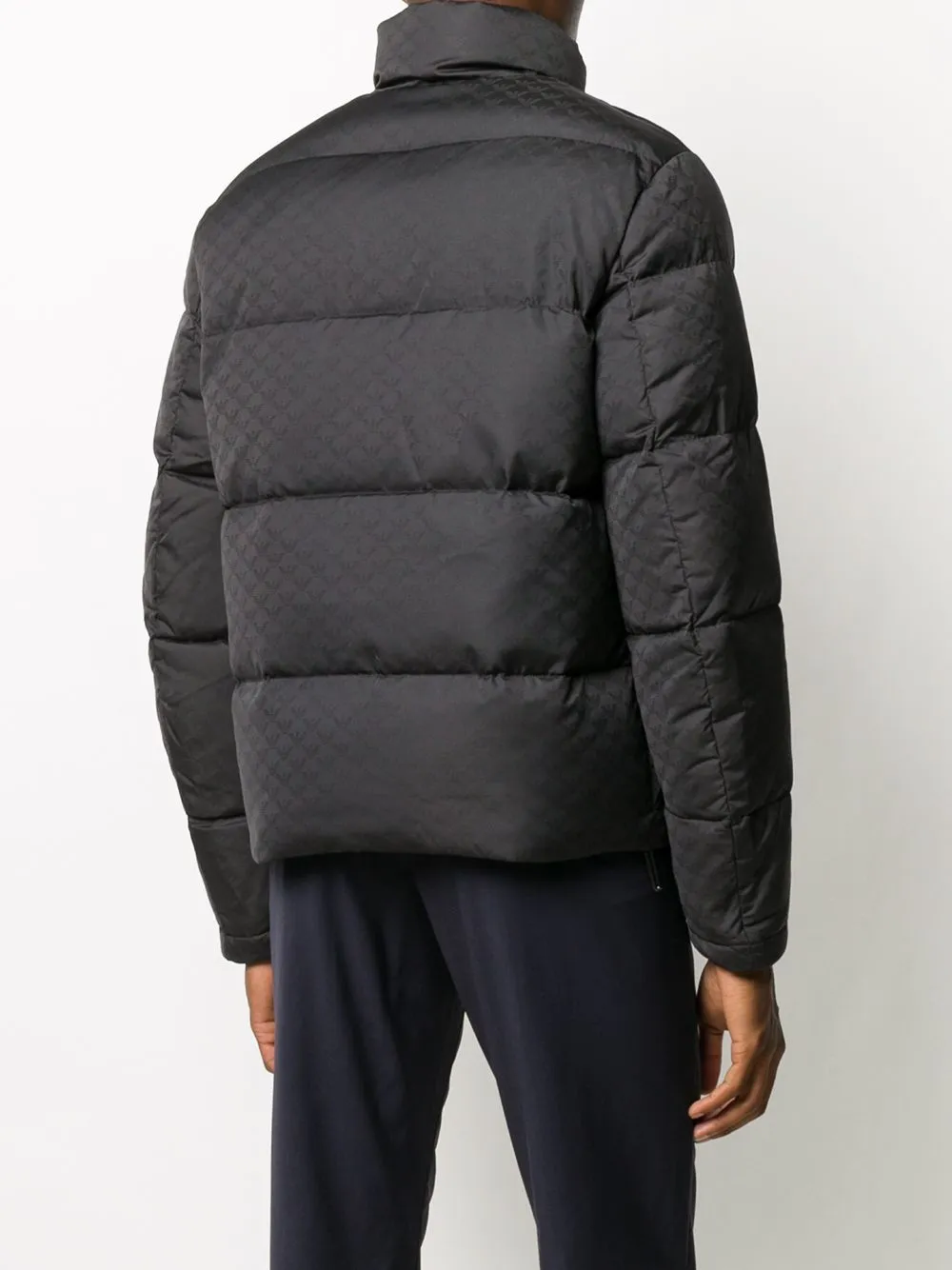 Allover logo down jacket