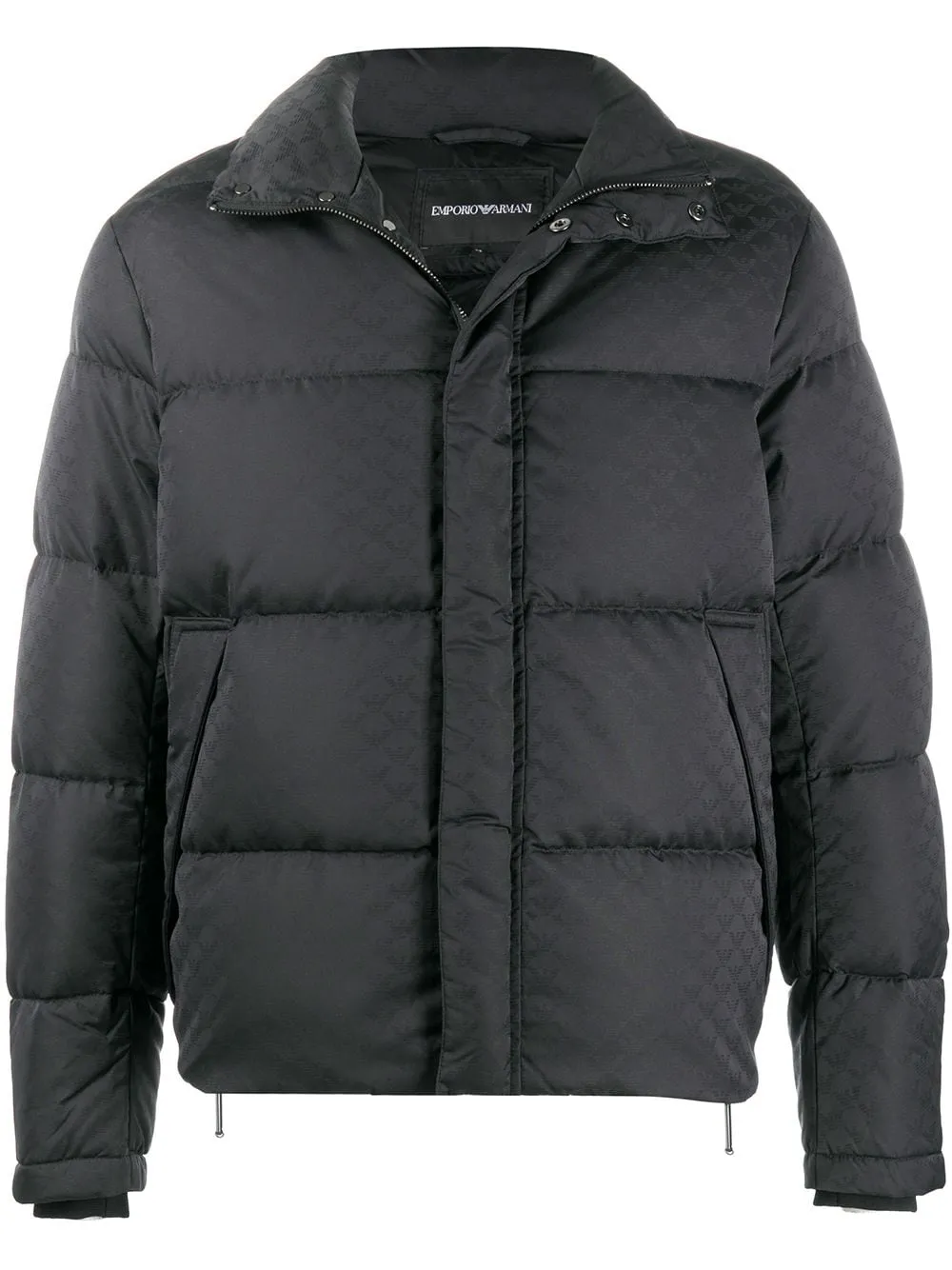 Allover logo down jacket