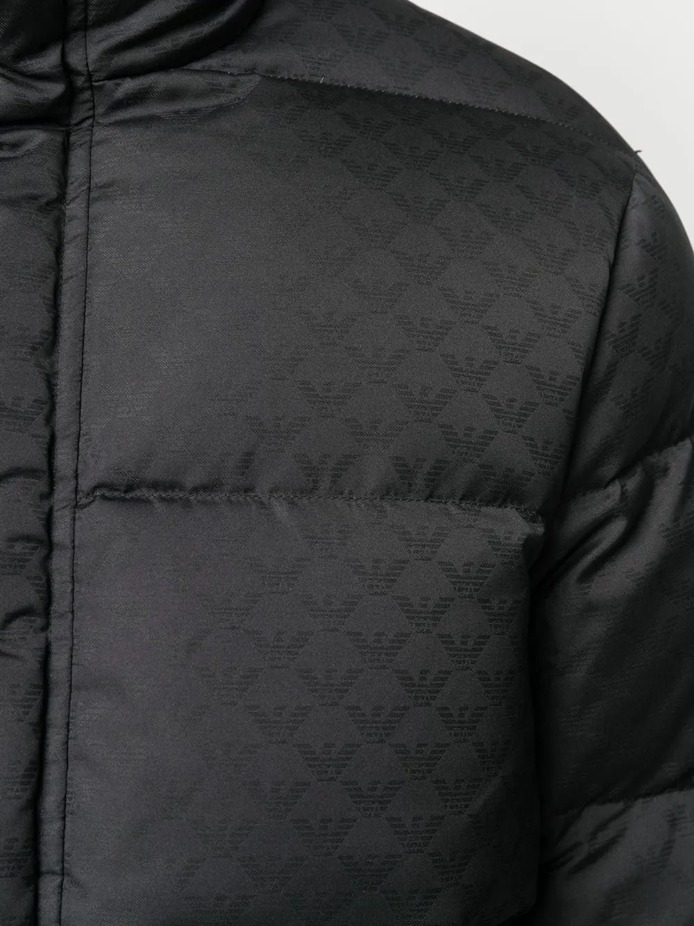 Allover logo down jacket