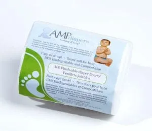 AMP Diapers Flushable Diaper Liners