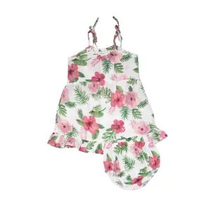 Angel Dear Hibiscus Twirly Tank Dress