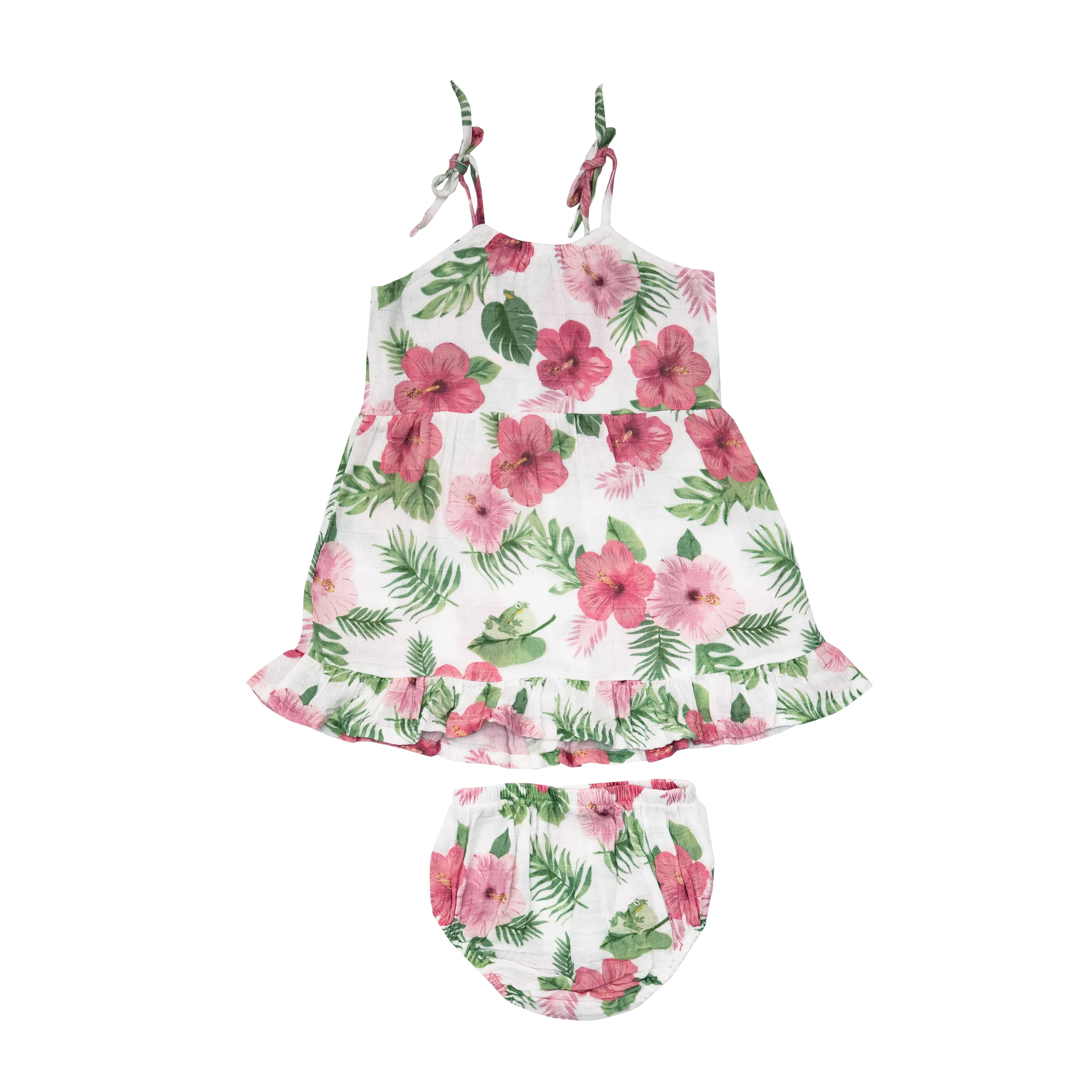 Angel Dear Hibiscus Twirly Tank Dress