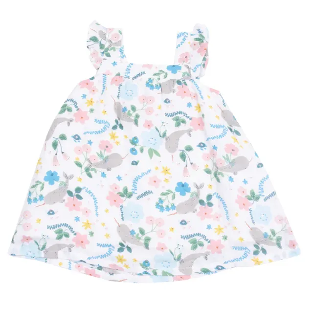 Angel Dear Sundress in Narwhal Floral