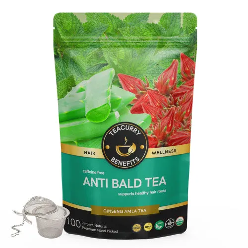 Anti Bald Tea for Men, Women - For Bald Spots & Pattern Baldness