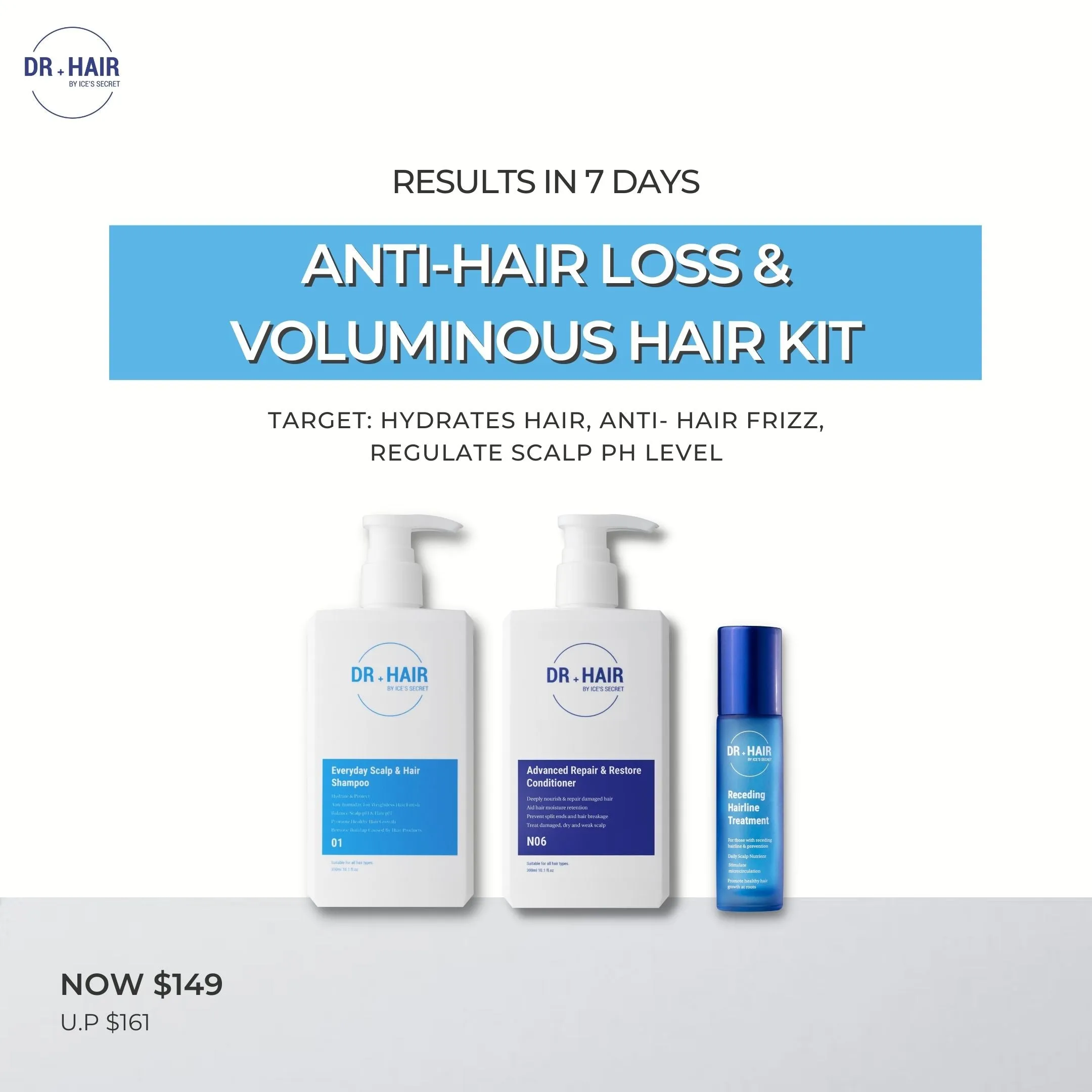 Anti-Hair Loss & Voluminous Hair Kit