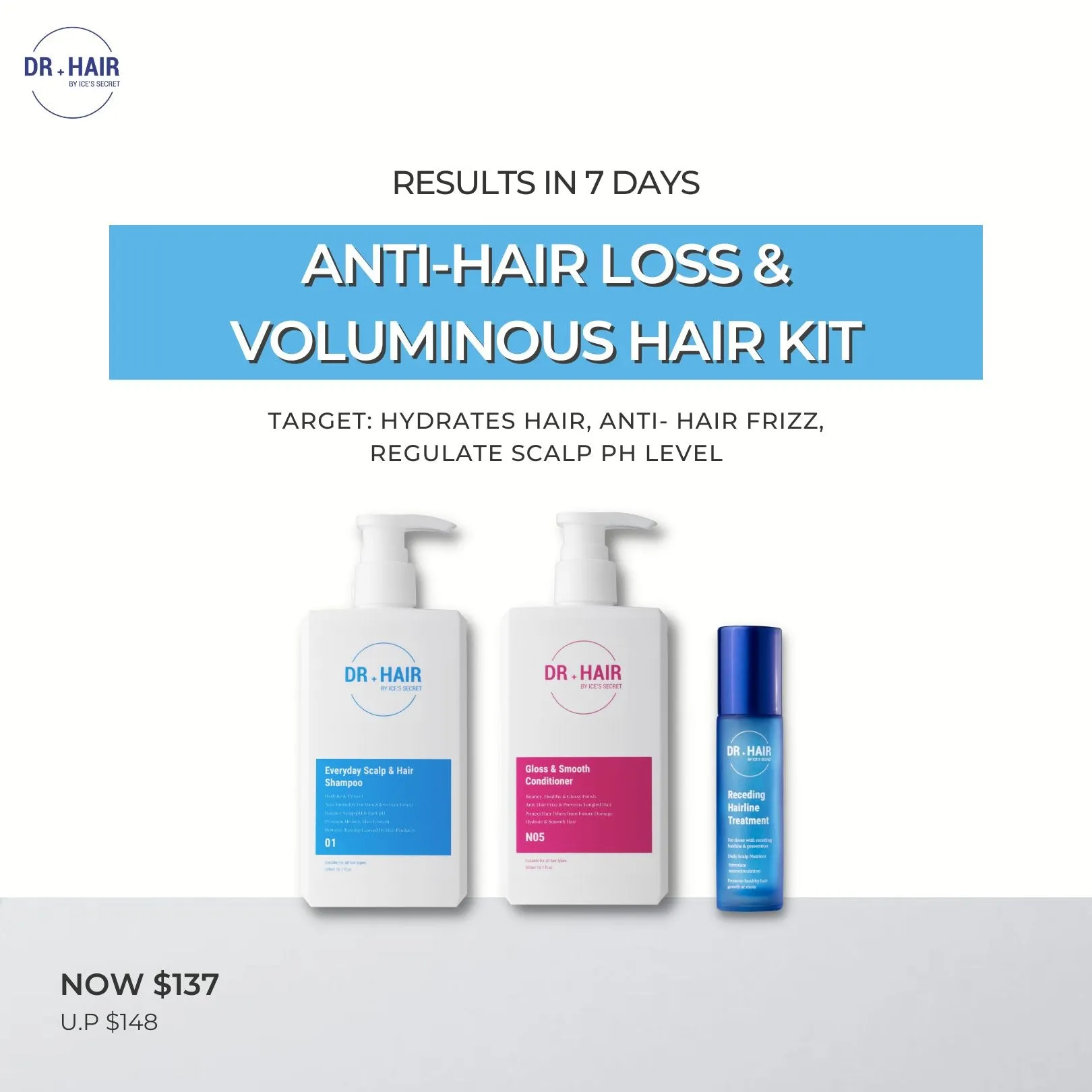Anti-Hair Loss & Voluminous Hair Kit