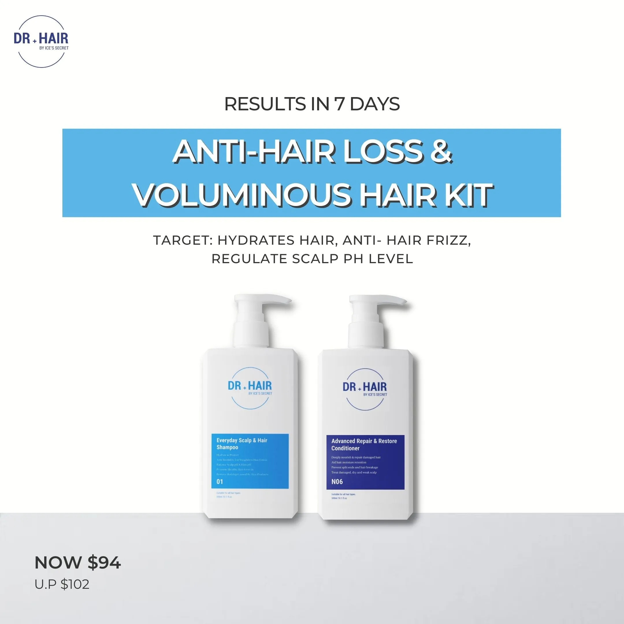 Anti-Hair Loss & Voluminous Hair Kit