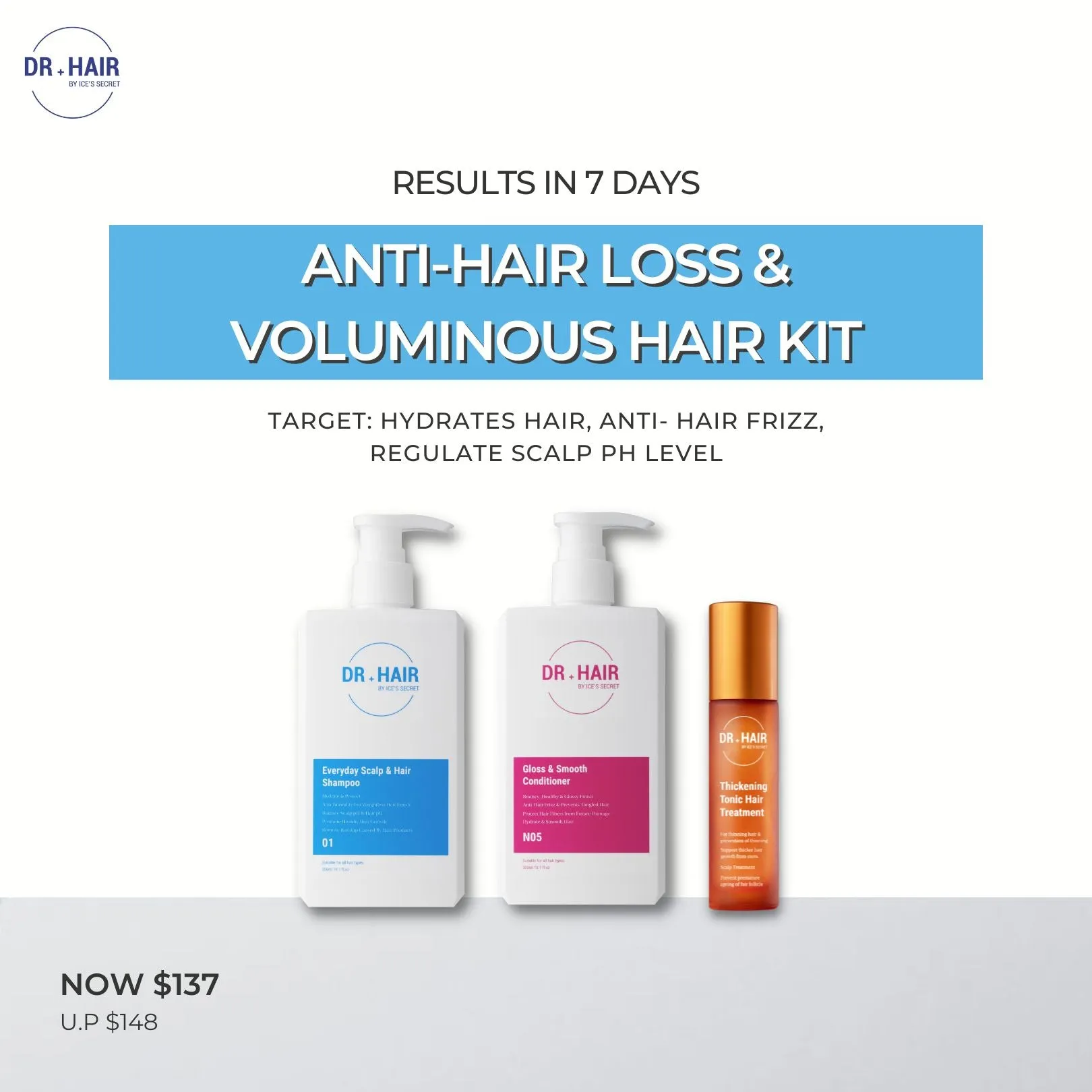 Anti-Hair Loss & Voluminous Hair Kit