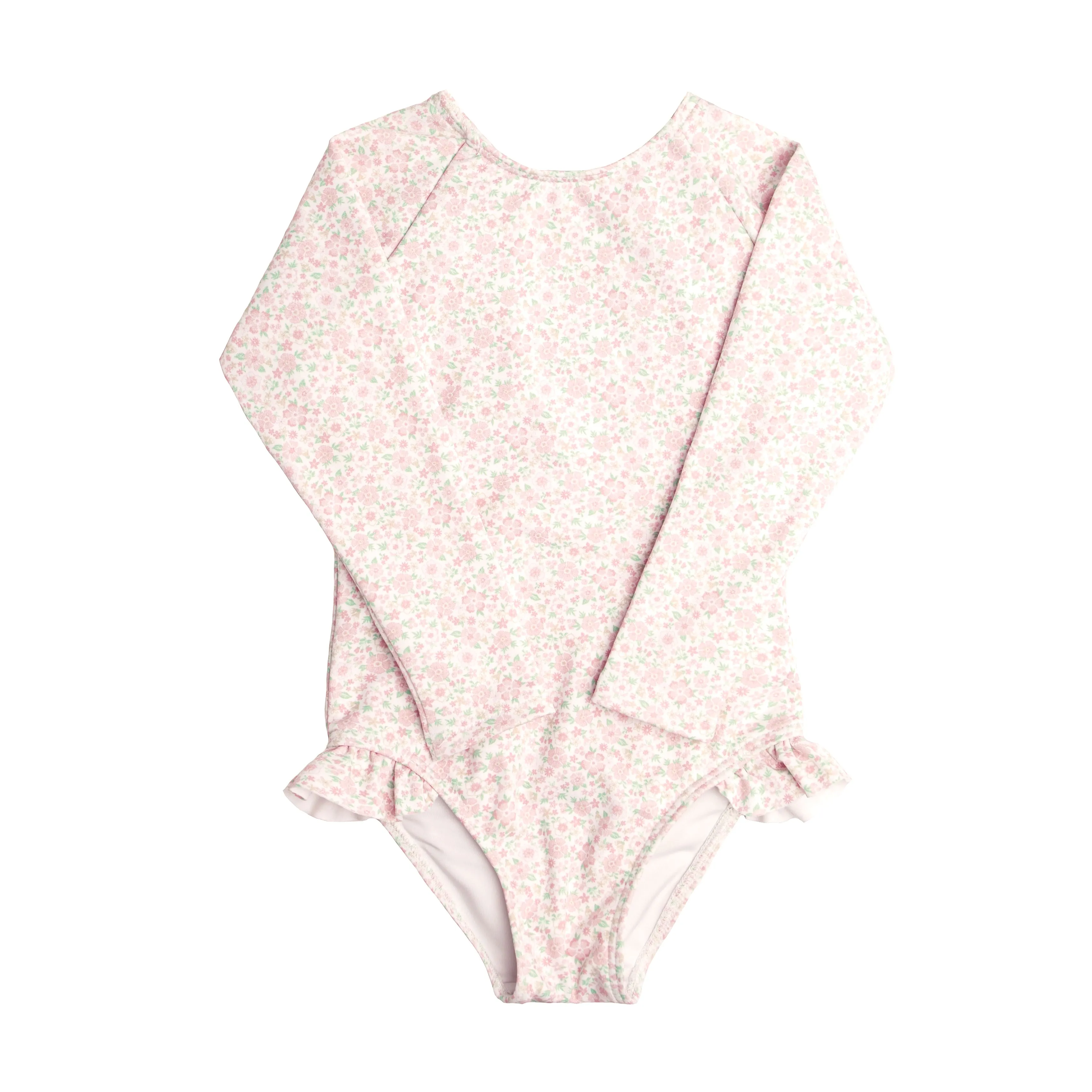 Antique Floral Rashguard One Piece