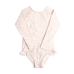 Antique Floral Rashguard One Piece