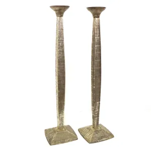 Antique Silver Candlesticks