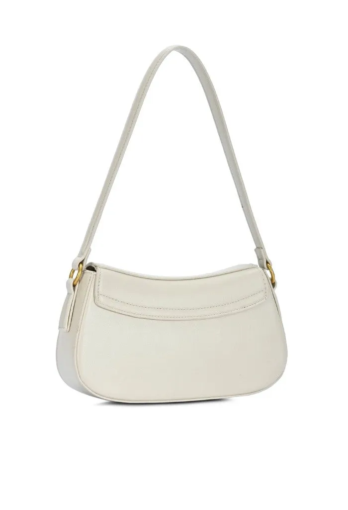Arch Buckle Twist Lock Bag-Bone