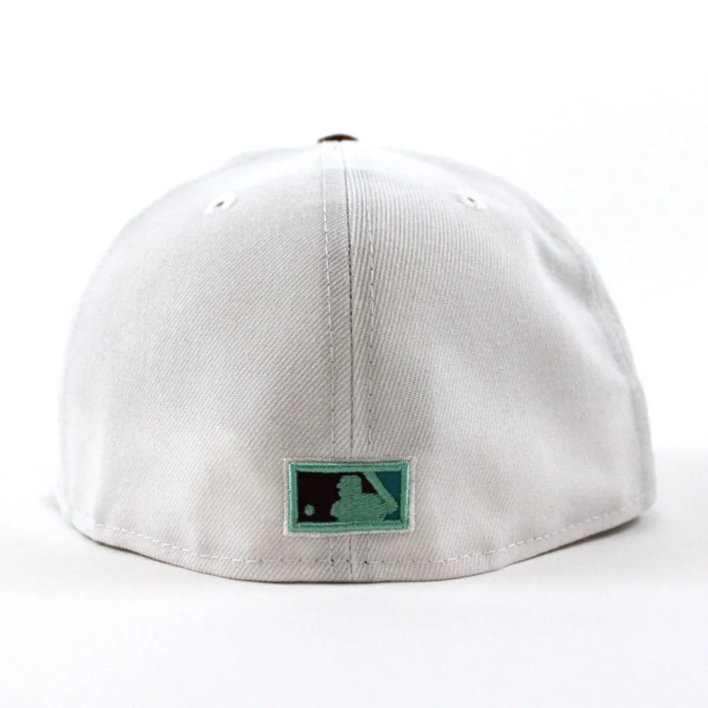 Atlanta Braves 2017 Inaugural Season New Era 59Fifty Fitted Hat (White Maroon Mint Under Brim)