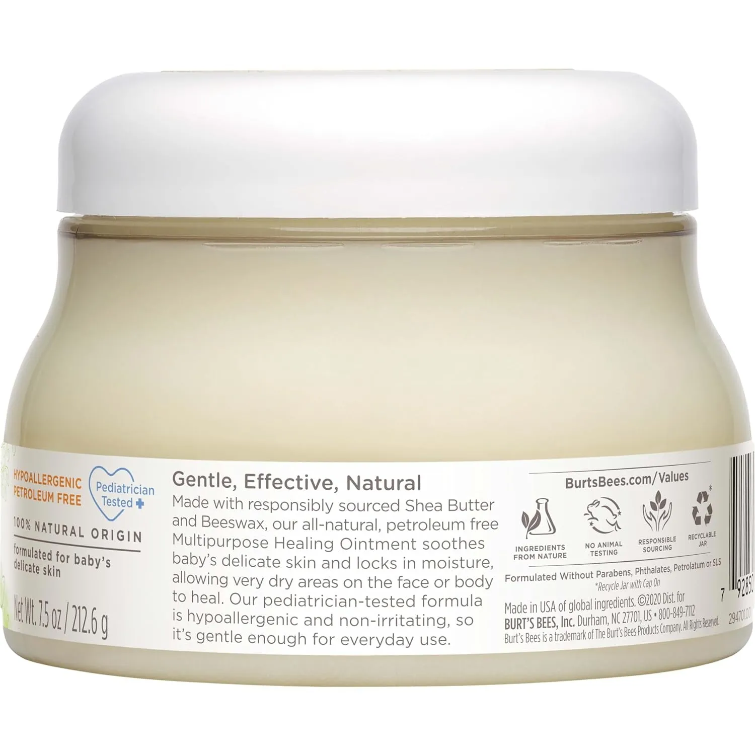 Baby 100% Natural Multipurpose Healing Ointment, Face & Body Baby Ointment – 7.5 Ounce Tub