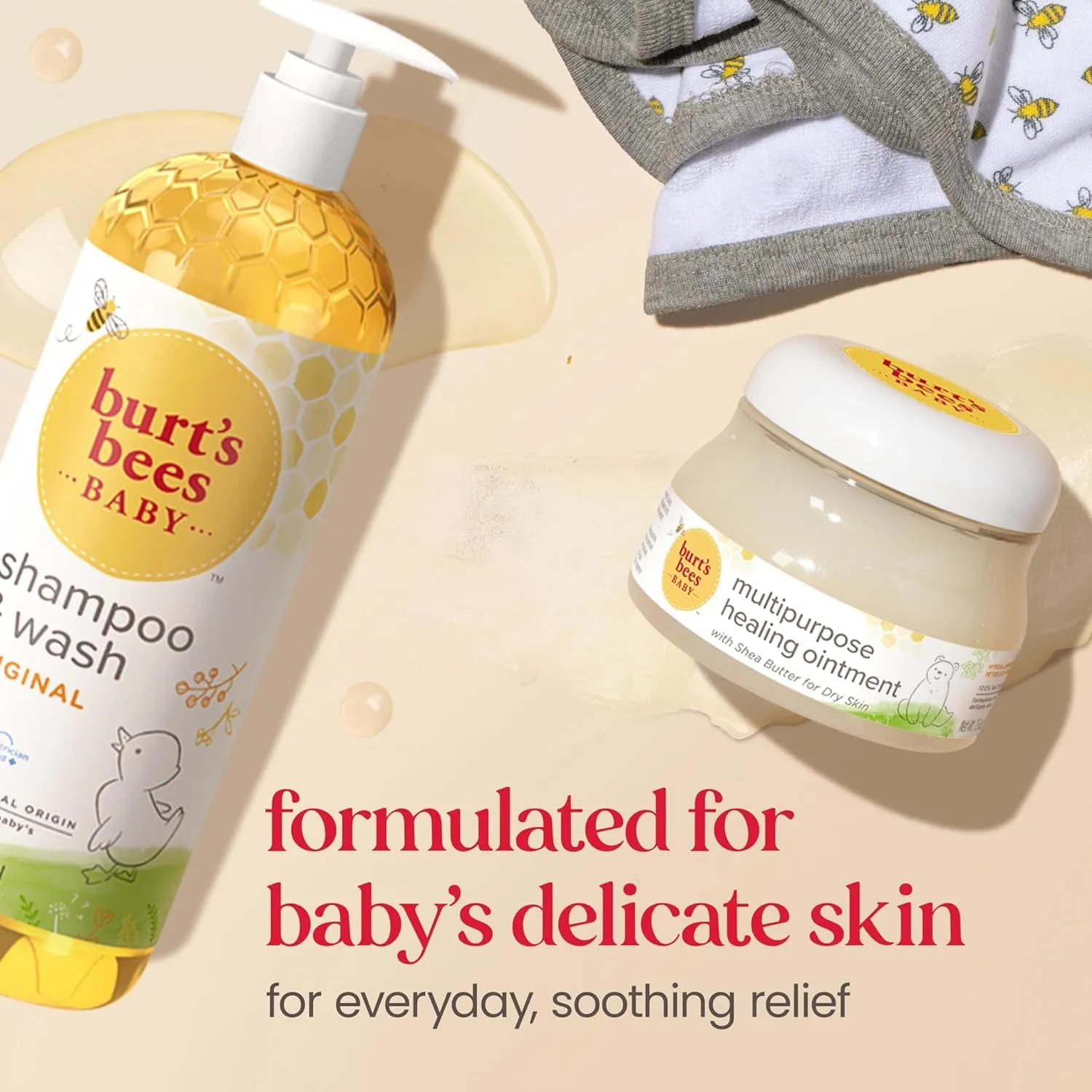 Baby 100% Natural Multipurpose Healing Ointment, Face & Body Baby Ointment – 7.5 Ounce Tub