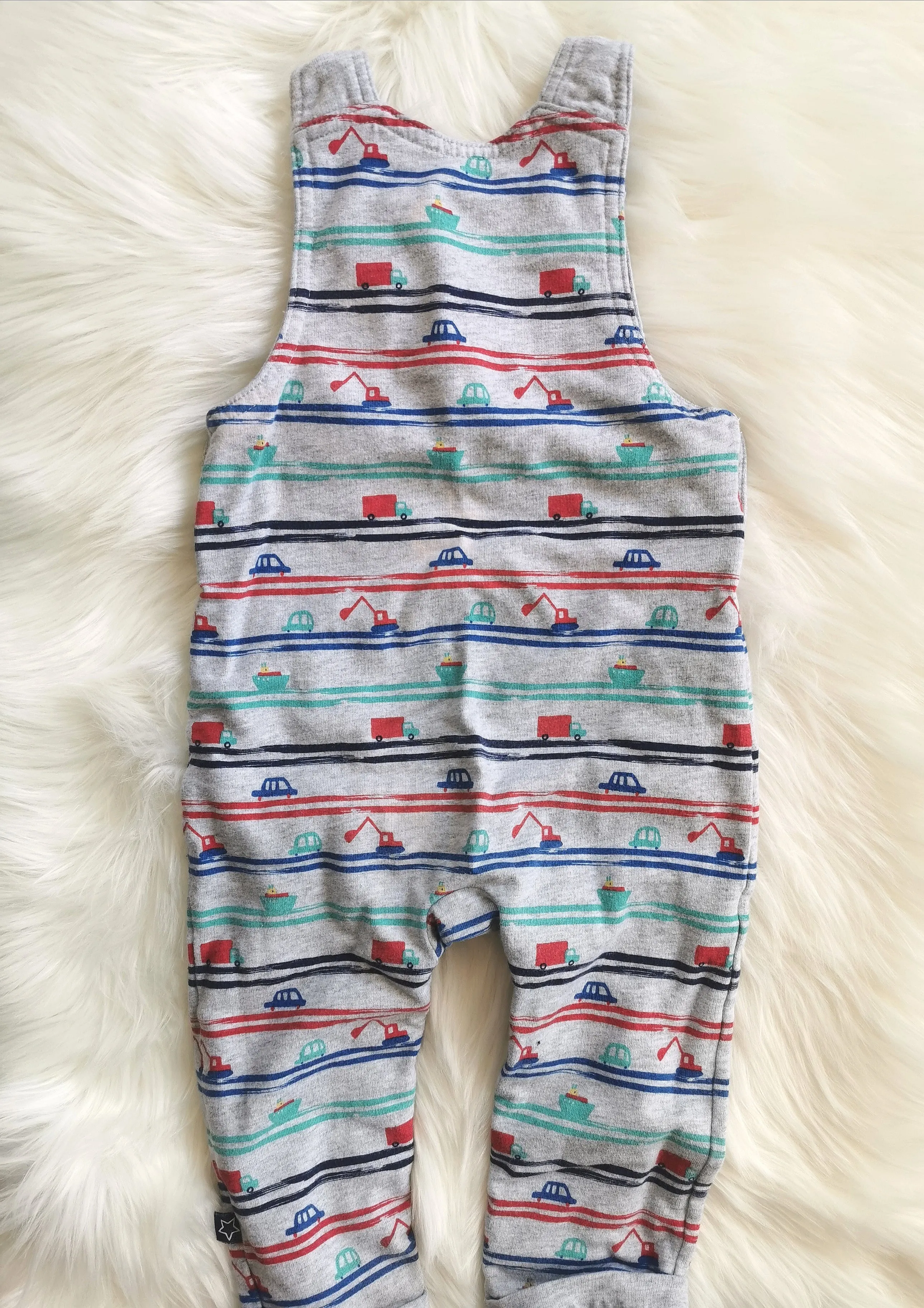BABY BOY SIZE 18/24 MONTHS - TU, Designer Fashion, Soft Cotton Overalls VGUC B56