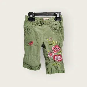 BABY GIRL SIZE 12/18 MONTHS - Baby GAP, Embroidered Adjustable Pants EUC B35