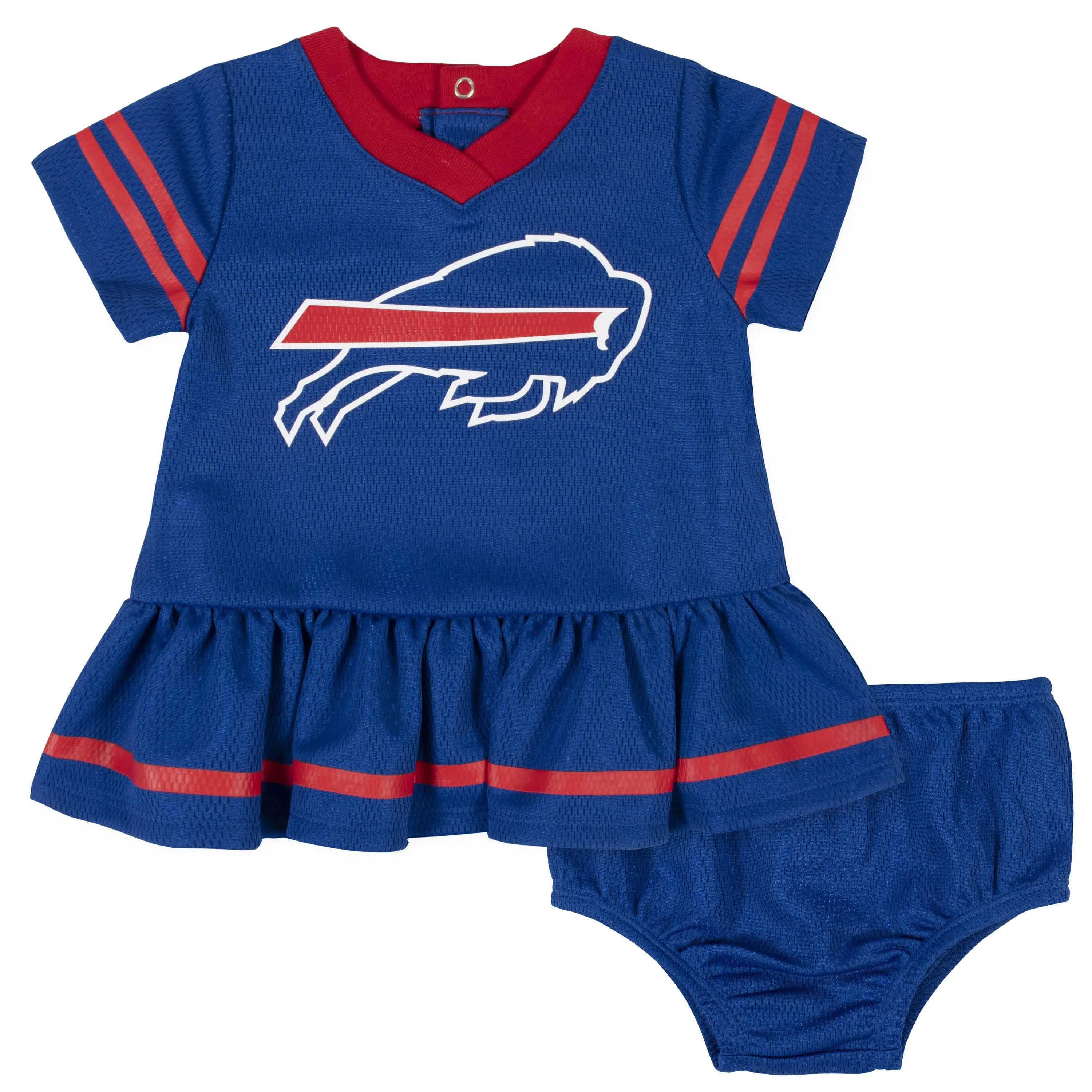 Baby Girls Buffalo Bills Dress & Diaper Cover Set