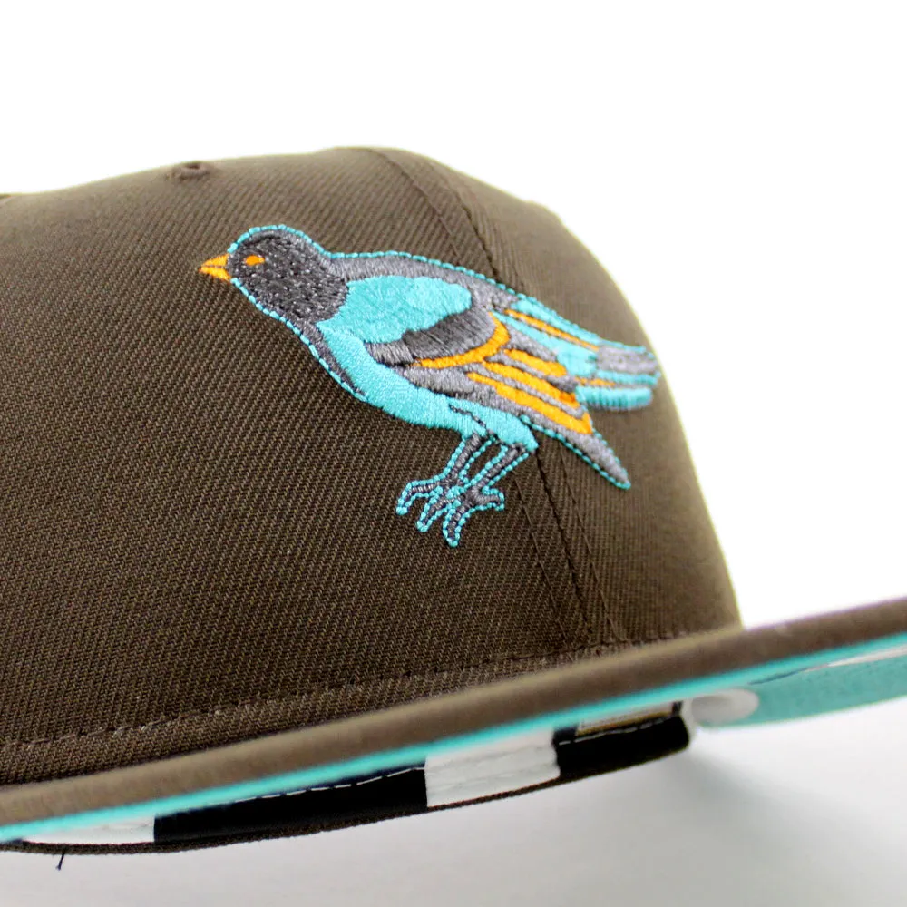 Baltimore Orioles 1992 All-Star Game 59Fifty New Era Fitted Hat (GITD Walnut Teal Under Brim)
