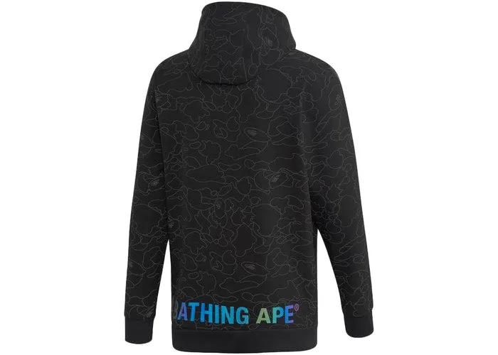BAPE X Adidas "Tech Reflective" Hoodie Black