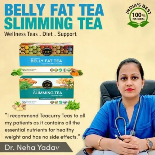 Belly Fat Tea and Slimming Tea Combo - For Weight Loss & Flatter Tummy
