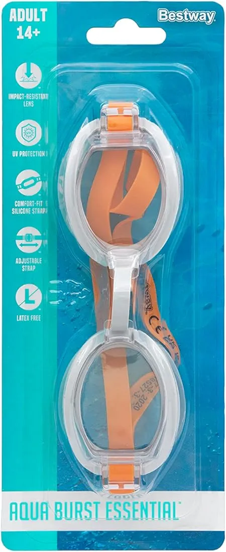 Bestway Aqua Burst Essential Goggles (Contents:one pair of goggles, 3 assorted colors)