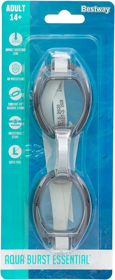 Bestway Aqua Burst Essential Goggles (Contents:one pair of goggles, 3 assorted colors)