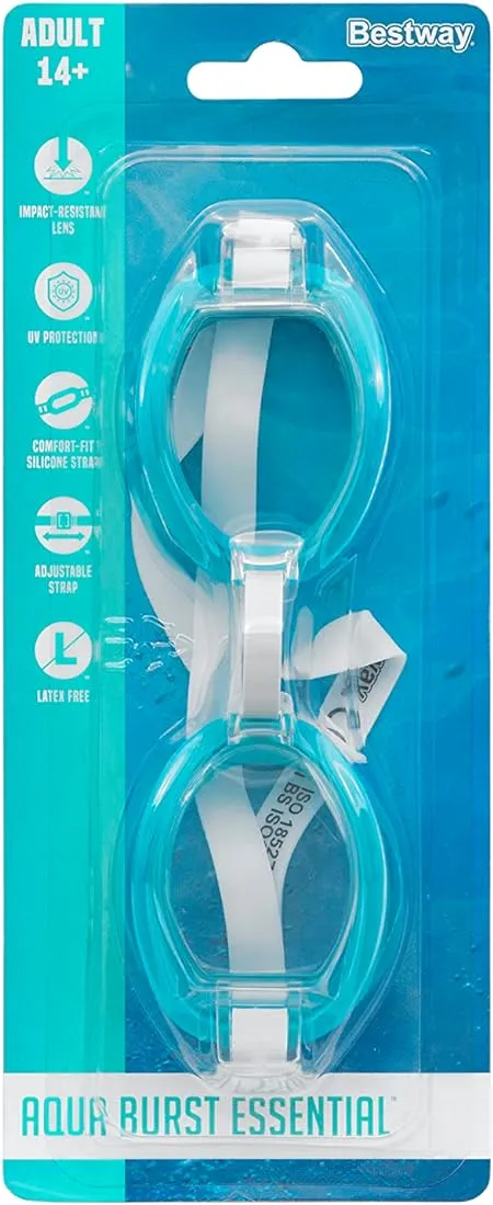 Bestway Aqua Burst Essential Goggles (Contents:one pair of goggles, 3 assorted colors)