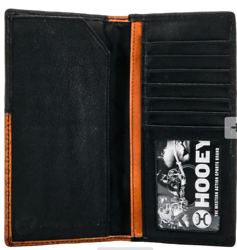 BGHW002--TNBR Rodeo Wallet - Hooey- "Hands Up Basket Weave"